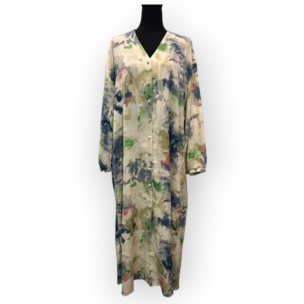 LUSA paris silk like dress/ kaftan